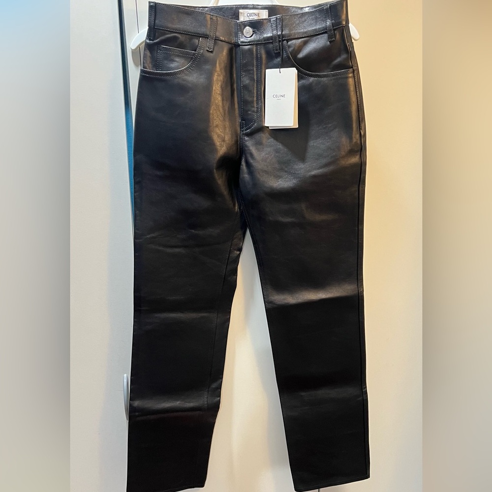 CELINE leather pant - Brand New - Size 26